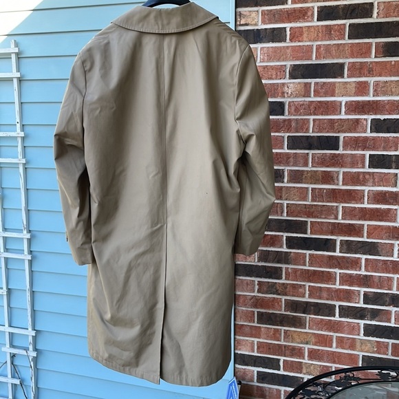 Towne By London Fog Trench Coat Zip-Out Lining - Picture 2 of 14